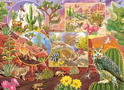 Cobble Hill jigsaw puzzle Desert Magic - 350 pieces nature animals