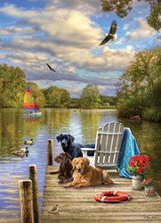 Cobble Hill jigsaw puzzle Dog Day Afternoon 1000 pieces puzzle