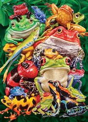 Cobble Hill jigsaw puzzle Frog Business - 1000 pieces puzzle fun