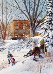 Cobble Hill jigsaw puzzle Getting Ready 1000 pieces - colorful puzzle fun