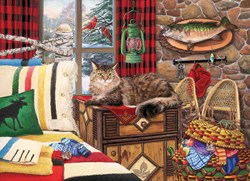 Cobble Hill jigsaw puzzle cat 1000 pieces - colorful puzzle for kids