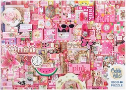 Cobble Hill puzzle Pink - 1000 pieces jigsaw puzzle adults