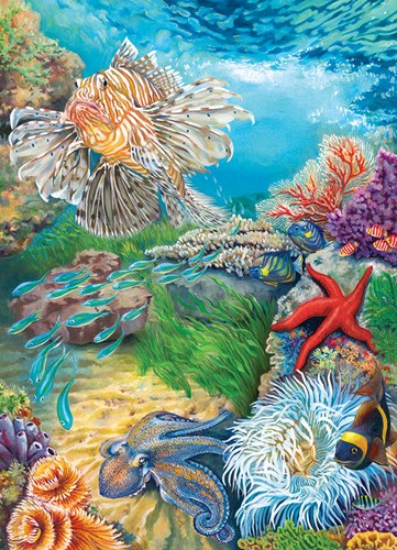 Cobble Hill ocean life puzzle - jigsaw 1000 pieces cardboard