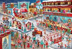 Cobble Hill Christmas jigsaw puzzle Santa's Parade - 2000 piece puzzle