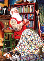 Cobble Hill Christmas jigsaw puzzle - Santa's Quilt 1000 piece puzzle