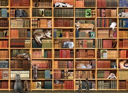 Cobble Hill cat jigsaw puzzle 1000 pieces - The Cat Library