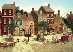 Cobble Hill jigsaw puzzle 1000 pieces - The Curve in the Square puzzle