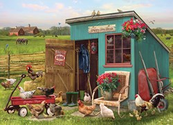 Cobble Hill jigsaw puzzle animals The Happy Hen House 1000 pieces
