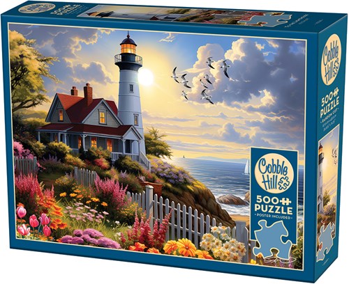 Cobble Hill jigsaw puzzle lighthouse 500 pieces for adults-2