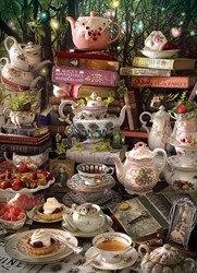 Cobble Hill jigsaw puzzle 1000 pieces - We're All Mad Here - Random Cut