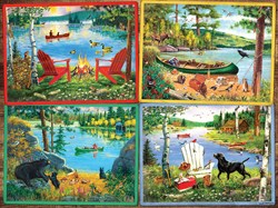 Cobble Hill jigsaw puzzle Cabin Country XXL pieces 275 landscape