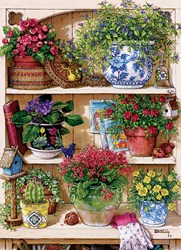 Cobble Hill jigsaw puzzle Flower Cupboard XXL pieces 500 pieces puzzle