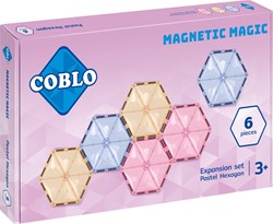 Coblo toy magnetic tiles Classic Hexagon 6 pieces