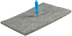 Collall prick felt with pricking pen - creative toy 15x20 cm grey