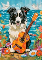 Castorland puzzle Collie, Guitar and the Sea - 500 pieces jigsaw