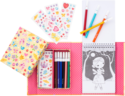 Tiger Tribe ballet colouring set - creative craft kit for girls