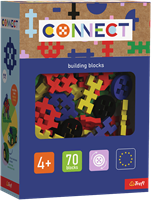 Trefl building blocks set - Connect Connect 70 pieces - colorful construction toy