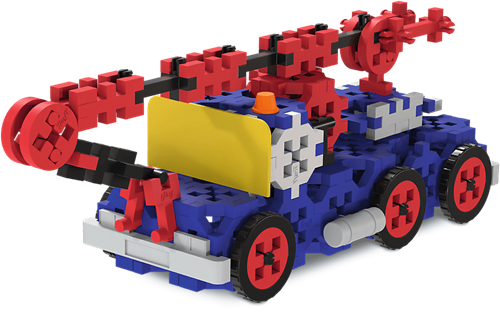 Trefl construction vehicles toy - SUV with trailer - FSC Mix 70%-2