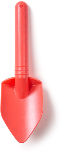 BigJigs eco toy spade - coral pink beach shovel for kids