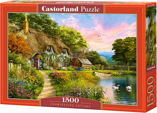 Castorland puzzle Countryside Cottage - 1500 pieces - jigsaw-2