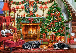 Castorland puzzle Cozy Fireplace - 500 pieces of puzzle fun