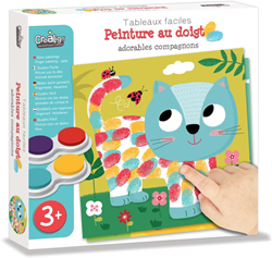 Crealign finger paint animals craft set - painting with stencils