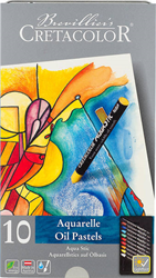 Cretacolor watercolor chalk Aqua Sticks oil pastel set 10 colors