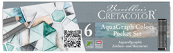 Cretacolor Cretacolor Aquarel Grafiet Potloden Set 6 stuks Multi