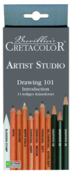 Cretacolor drawing set - Artist Studio 11 pieces for beginner sketching