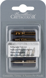 Cretacolor calligraphy nib set - 5 pieces for creative writing