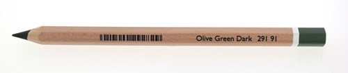Cretacolor colored pencil Mega dark olive green - extra thick and highly pigmented