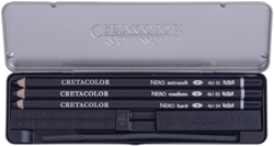 Cretacolor drawing and sketch set Nero black 7-piece pocket set