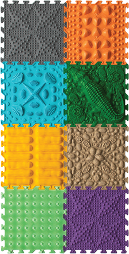 Ortoto Sensory Massage Puzzle Mats Grass box 8 pieces