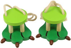 BigJigs wooden stilts - crocodile toy balance