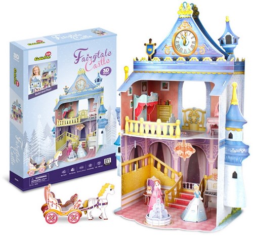 Cubic Fun 3D puzzle Fairytale Castle - 81 pieces - toy castle