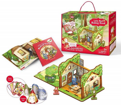 Cubic Fun 3D Puzzle Little Red Riding Hood - 35 Pieces Kids Game