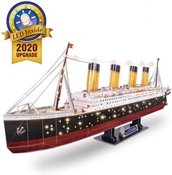 Cubic Fun 3D Puzzle - Titanic LED building set 266 pieces