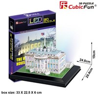 Cubic Fun 3D Puzzle LED White House Washington 56 pieces toy-2