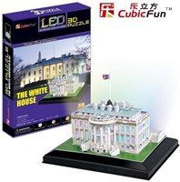 Cubic Fun 3D Puzzle LED White House Washington 56 pieces toy