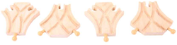 Bigjigs Rails Short Bend - 4 pieces