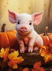 Castorland jigsaw puzzle autumn piglet 300 pieces multicolor