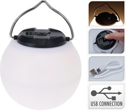 Redcliffs round camping lamp USB-C rechargeable outdoor lighting