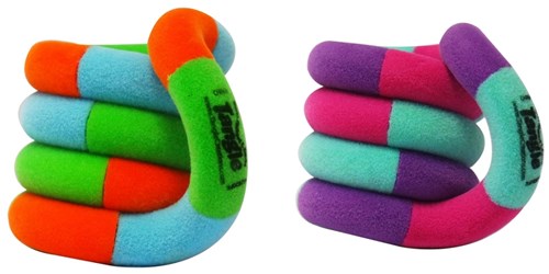 Tangle fidget toy Jr. Fuzzies sensory multicolor orange-2