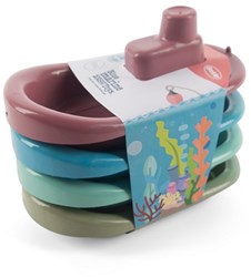 Dantoy boat set Blue Marine Toys - recycled toy 4 pieces