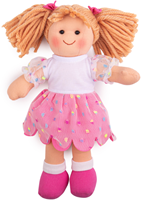 BigJigs doll Darcie - soft baby doll 28cm for children