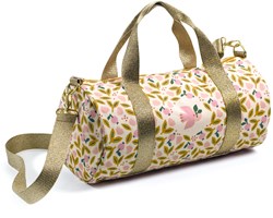 Djeco travel bag Pink Bird - kids bag water-repellent canvas
