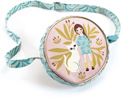 Djeco small bag Cat - elegant cotton kids handbag