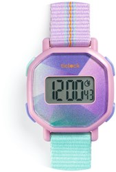 Djeco digital watch Purple prisma waterproof shockproof kids