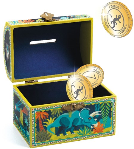 Djeco dinosaur money box - kids room decoration FSC MIX-2