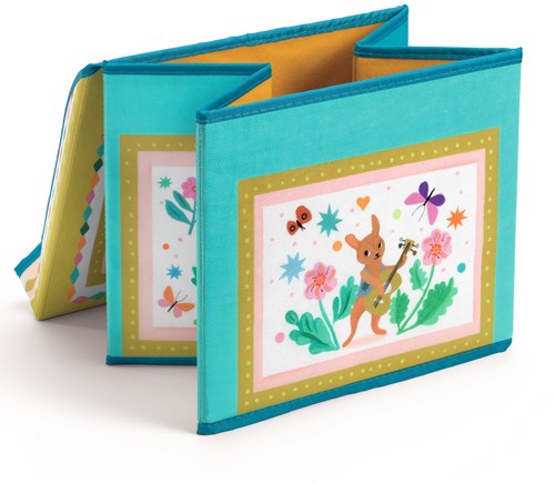 Djeco toy chest bench - Roulotte multicolour nursery-3